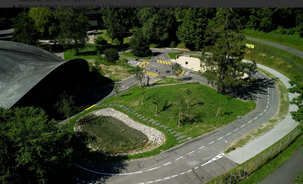 Le jardin de la circulation à Lausanne a été totalement réhabilité et se hisse en tant que modèle de ville éponge.