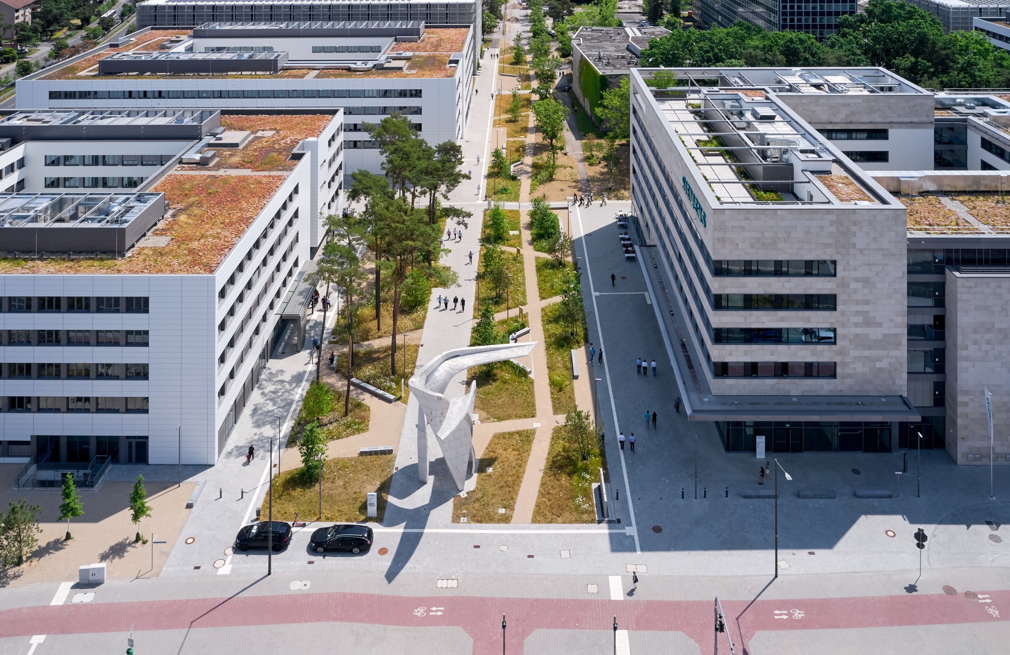 Le quartier innovant Siemens Campus à Erlangen, issu du portefeuille de projets du « grauegrau ».