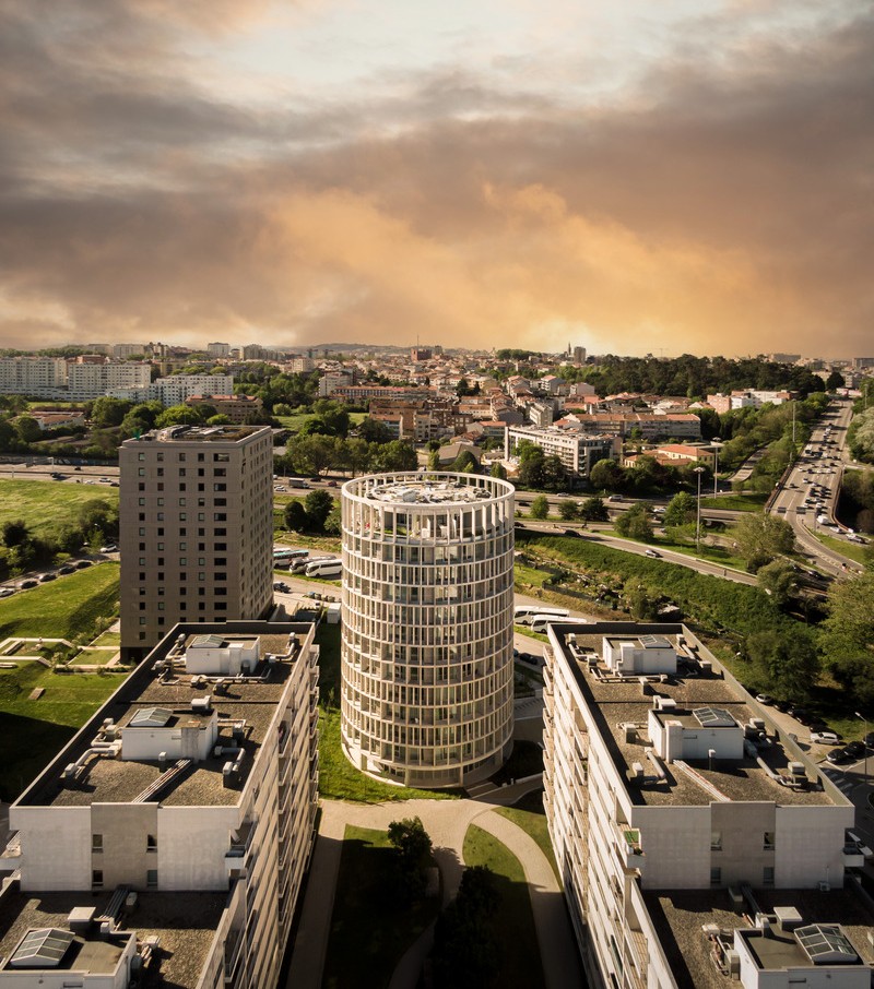 Hoso, une résidence étudiante construite en 14 mois au Portugal.