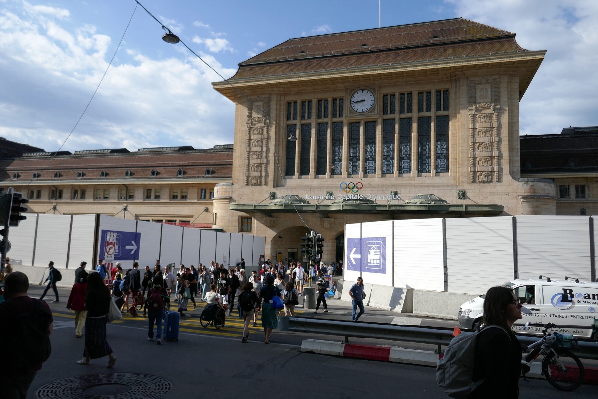 Les travaux se poursuivent en gare de Lausanne avec la construction d’un nouvel accès à Louis-Ruchonnet.