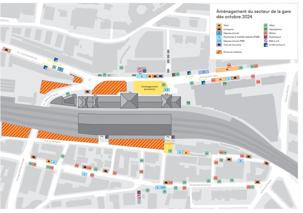 Plan Gare de Lausanne