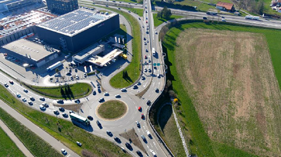 Les travaux de réaménagement de la jonction de Bulle sur l'A12 se poursuivent.