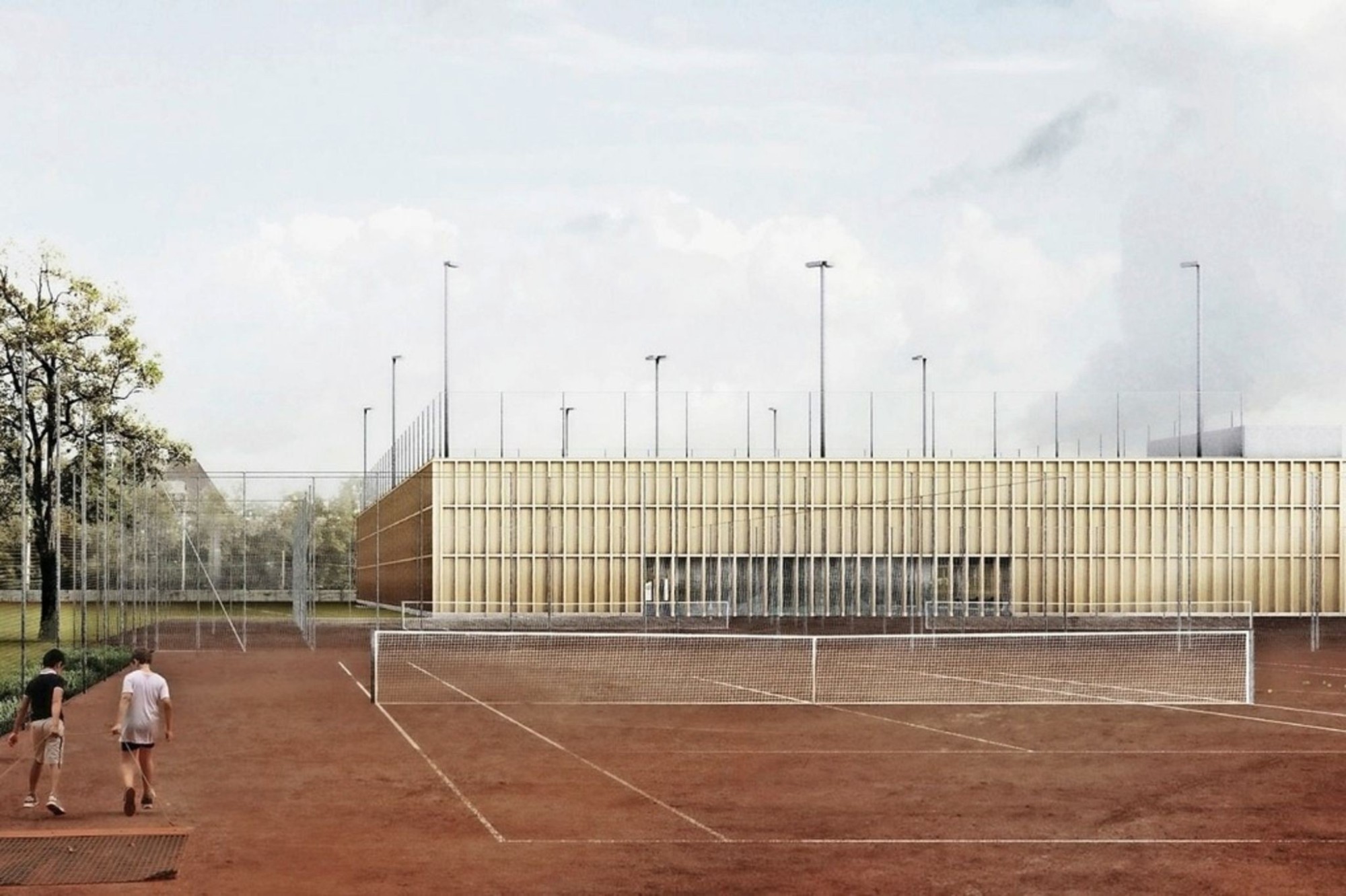 Voici à quoi devrait ressembler le nouveau complexe de tennis du TC Old Boys.