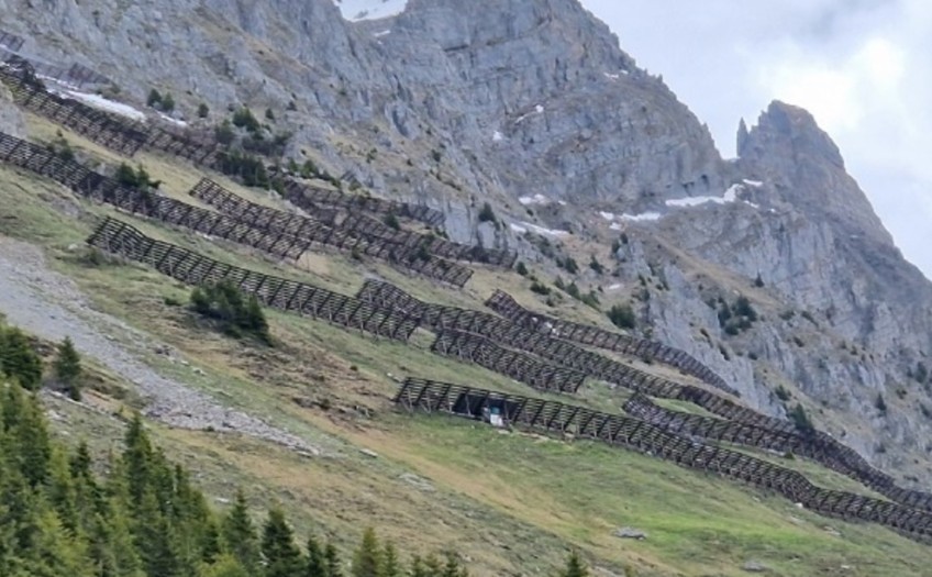 Le site prévu pour l'installation solaire alpine à Sidenplangg, dans le canton d'Uri.