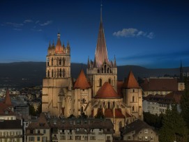 Eclairage cathédrale Lausanne 1