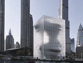 Le Dubai Art Museum est une enveloppe de bâtiment transparente et apparemment extensible.
