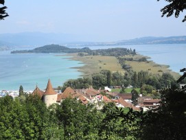 L'île Saint-Pierre, ici vue de Cerlier, est soumise à des restrictions concernant les rénovations et travaux des maisons de vacances situées sur son territoire.