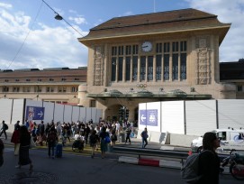 Les travaux se poursuivent en gare de Lausanne avec la construction d’un nouvel accès à Louis-Ruchonnet.