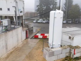 L'installation de stockage de CO2 pour des eaux de lavage des résidus de béton s'intègre parfaitement dans les processus existants.