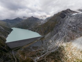 Axpo étudie une surélévation de 10 m du barrage de Mattmark.